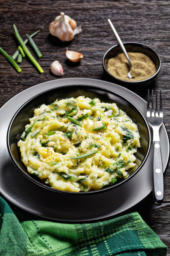 Irish Mashed Potatoes and Kale