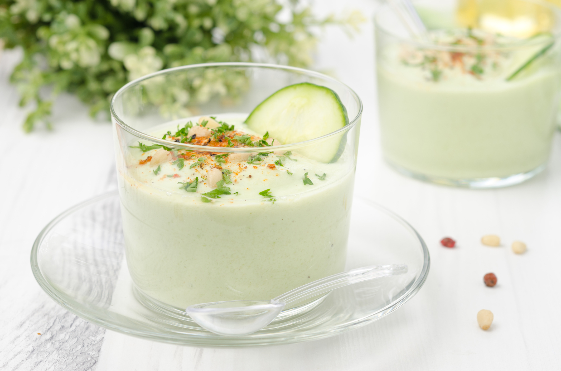 Cucumber and Avocado Cold Soup