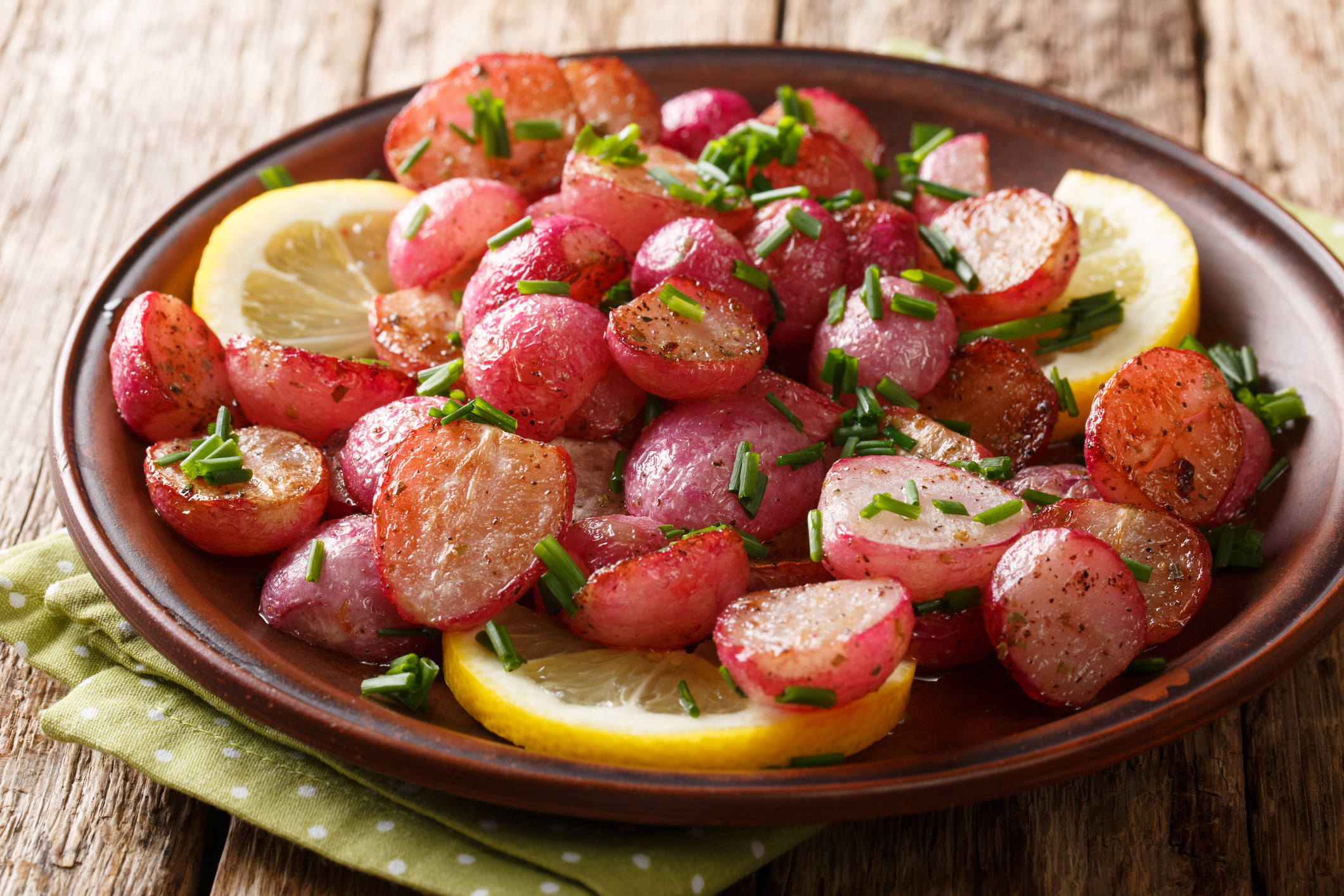 Lemon and Herb Roasted Radish