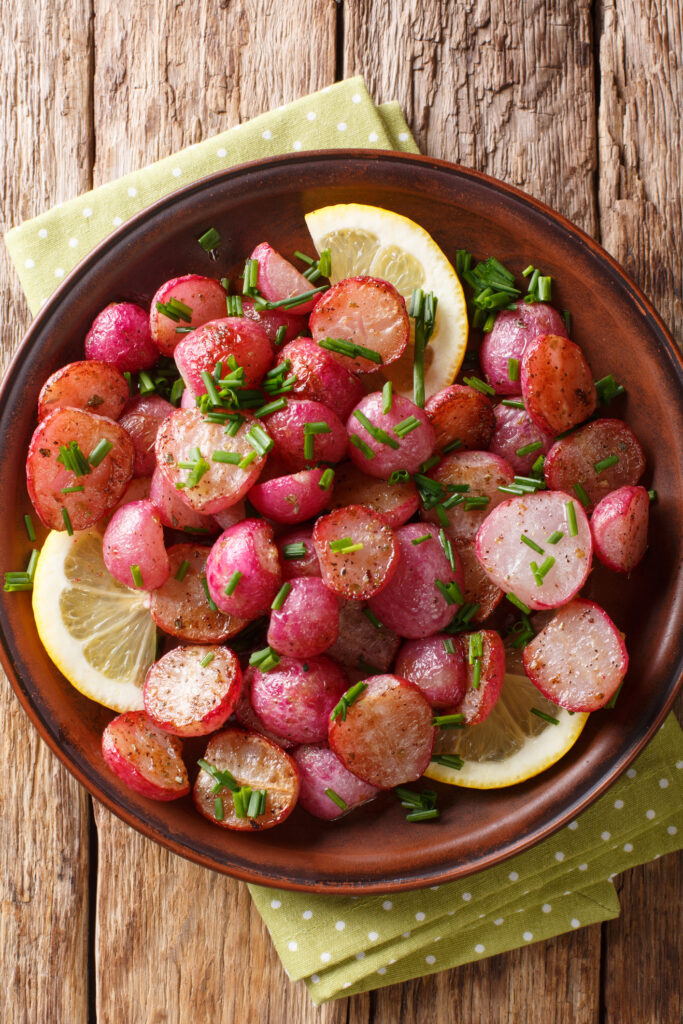 Lemon and Herb Roasted Radish