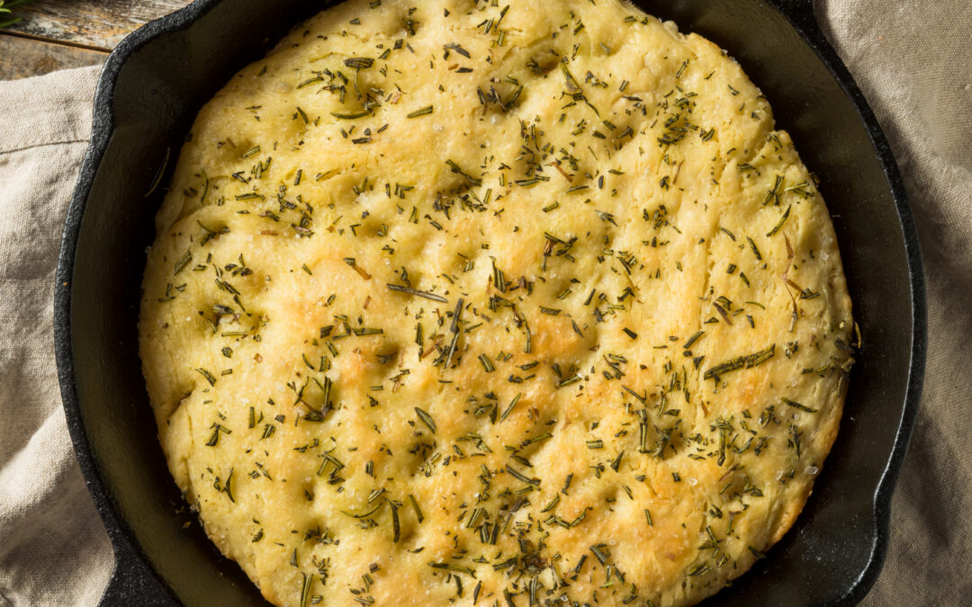 Garlic Rosemary Skillet Bread