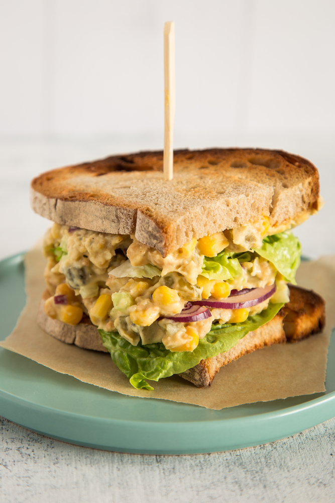 Chickpea-Avocado Salad Sandwich