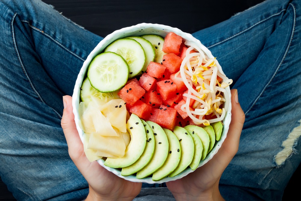 Vegan Watermelon Poke Bowl