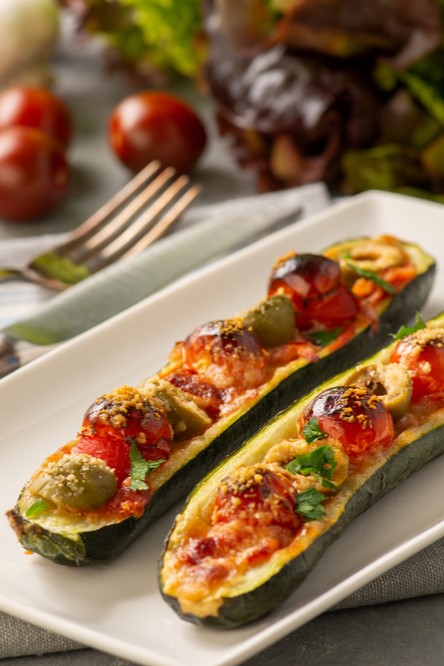 Stuffed Zucchini Pizza Boats