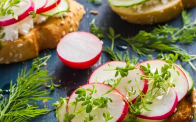 Feta and Radish Bruschetta