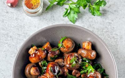 Soy Roasted Garlic Mushrooms